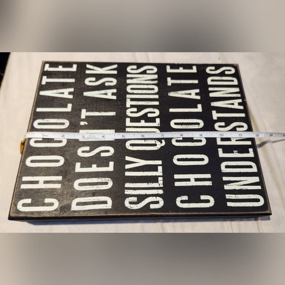 Rustic wood sign, light weight block - Picture 6 of 8